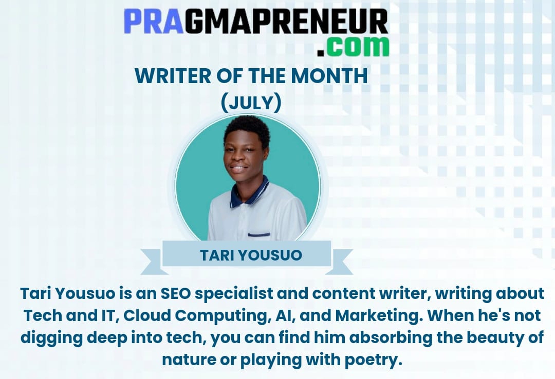 Pragmapreneur writer award