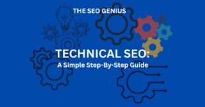 Cover image for blog post on technical SEO showing gears with the heading technical seo