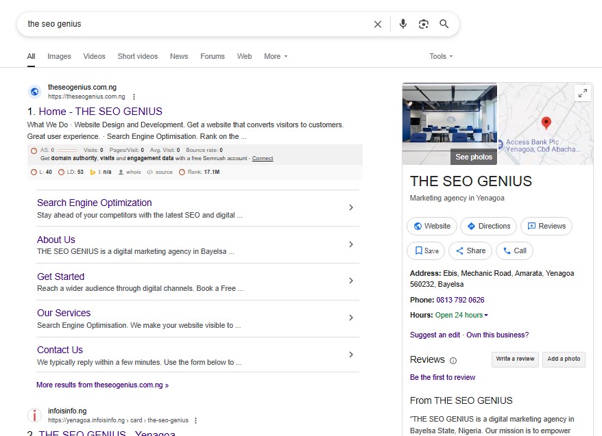 THE SEO GENIUS GBP