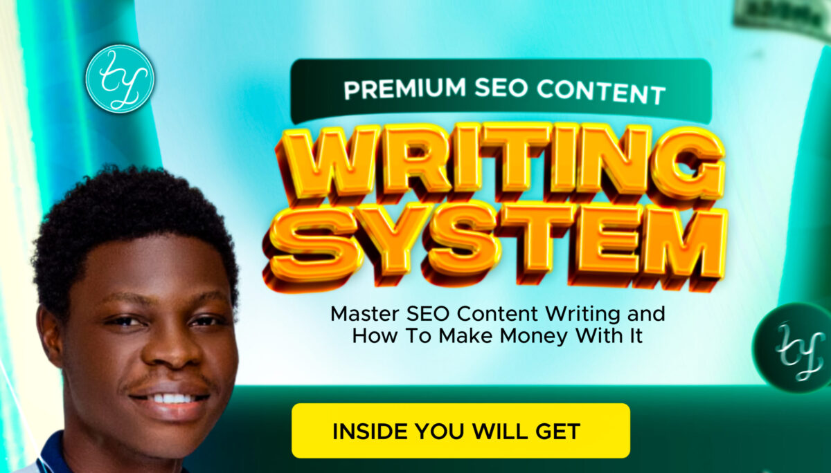 cropped premium writing system flier showing portrait of Tari Yousuo and course bundle