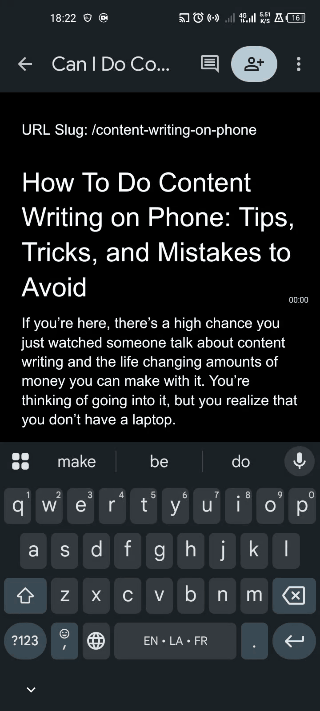 GIF showing how to share Google Docs file directly